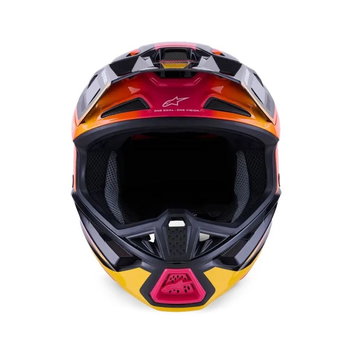 Alpinestars Alpinestars S-M7 Rise Helmet Black Yellow Pink Glossy