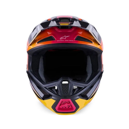 Alpinestars Alpinestars S-M7 Rise Helmet Black Yellow Pink Glossy