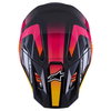 Alpinestars Alpinestars S-M7 Rise Helmet Black Yellow Pink Glossy - Thumbnail 5