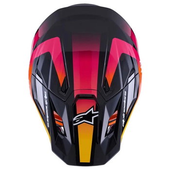 Alpinestars Alpinestars S-M7 Rise Helmet Black Yellow Pink Glossy