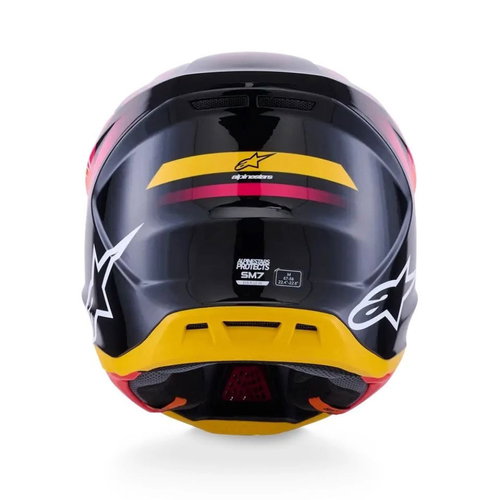 Alpinestars Alpinestars S-M7 Rise Helmet Black Yellow Pink Glossy
