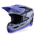 S-M3 Jettson Helmet Grey Purple Black Glossy