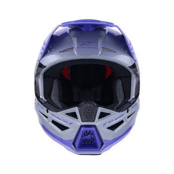 Alpinestars Alpinestars S-M3 Jettson Helmet Grey Purple Black Glossy