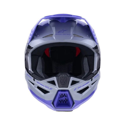 Alpinestars Alpinestars S-M3 Jettson Helmet Grey Purple Black Glossy