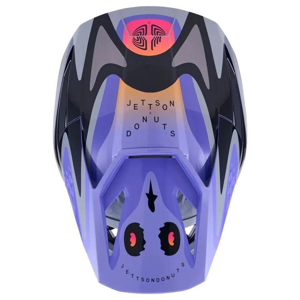 S-M3 Jettson Helmet Grey Purple Black Glossy