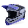 Alpinestars Alpinestars S-M3 Youth Jettson Helmet Grey Purple Black Glossy - Thumbnail 1