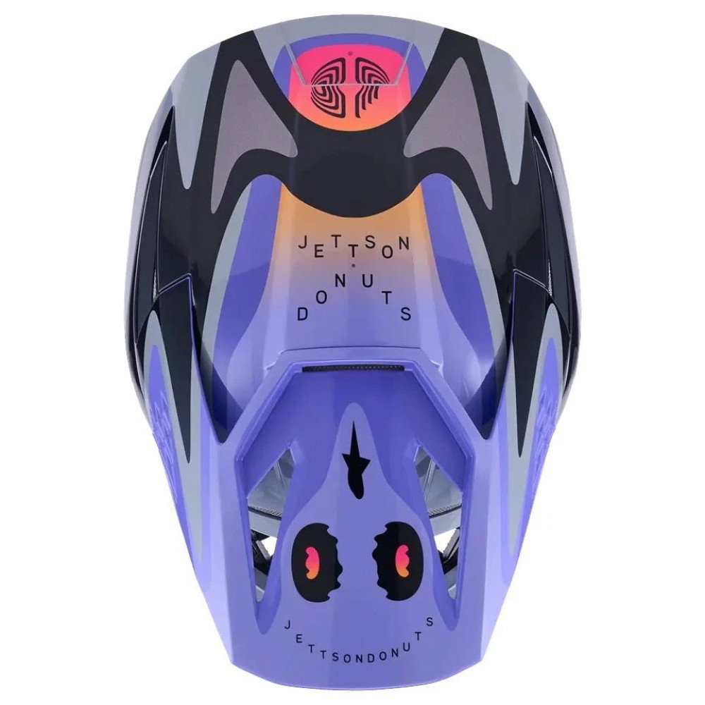 S-M3 Youth Jettson Helmet Grey Purple Black Glossy