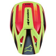 S-M3 Fray Helmet Red Yellow Fluo Black Glossy