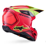 S-M3 Fray Helmet Red Yellow Fluo Black Glossy