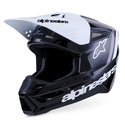 S-M3 Radium Helmet Black White Grey Glossy