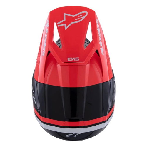 Alpinestars Alpinestars S-M3 Radium Helmet Black Red Fluo White Glossy
