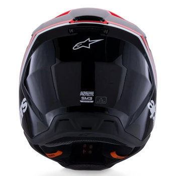 Alpinestars Alpinestars S-M3 Radium Helmet Black Red Fluo White Glossy