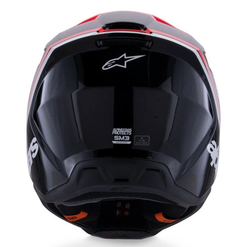 Alpinestars Alpinestars S-M3 Radium Helmet Black Red Fluo White Glossy