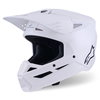 Alpinestars Alpinestars S-M3 Solid Helmet Glossy White - Thumbnail 1