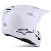 Alpinestars Alpinestars S-M3 Solid Helmet Glossy White - Thumbnail 4