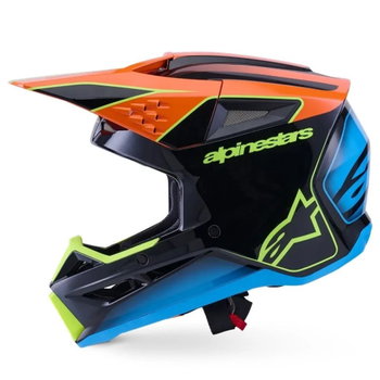 Alpinestars Alpinestars S-M3 Fray Helmet Black Orange Yellow Flo Green