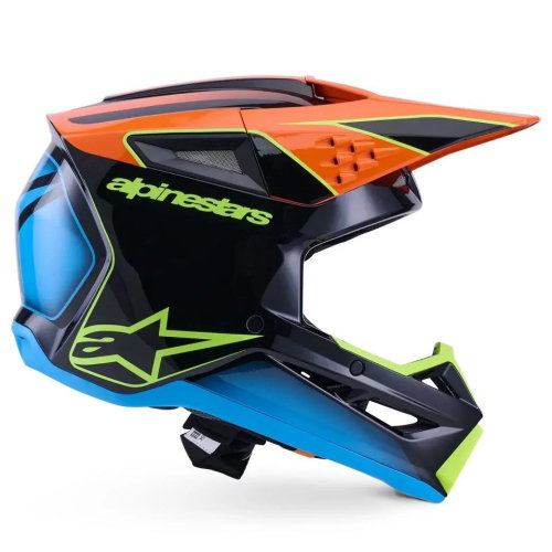 Alpinestars Alpinestars S-M3 Fray Helmet Black Orange Yellow Flo Green