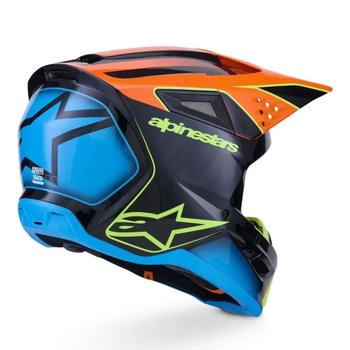 Alpinestars Alpinestars S-M3 Fray Helmet Black Orange Yellow Flo Green