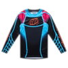 Troy Lee Designs Troy Lee Designs GP Pro Framework Jersey Black Cyan - Thumbnail 1