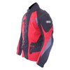 IXS Enigma Black Red Silver Textile Motorcycle Jacket Side                                                                                                                                                                                                     