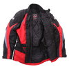 IXS Enigma Black Red Silver Textile Motorcycle Jacket Inside                                                                                                                                                                                                   