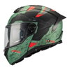 MT MT Atom 2 SV Highlands Helmet C6 Matt Green Red - Thumbnail 2