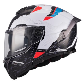 MT MT Atom 2 SV Highlands Helmet A7 Gloss White Red Blue
