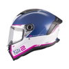 MT MT Stinger 2 Core Helmet A8 Gloss Navy White Pink - Thumbnail 3