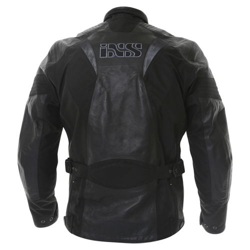 IXS Emerit Mens Black Textile Motorcycle Jacket Back                                                                                                                                                                                                           