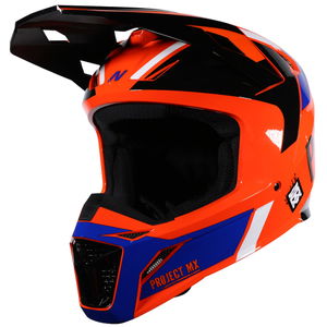 Project MX MX735 Podium 2 Helmet Blue Orange Black White