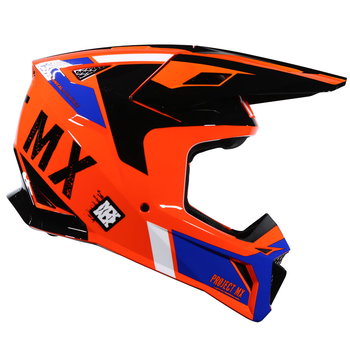 Project Mx Project Mx MX735 Podium 2 Helmet Blue Orange Black White