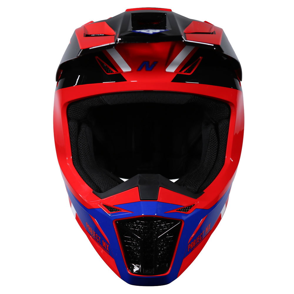 MX735 Podium 2 Helmet Black Red Blue White