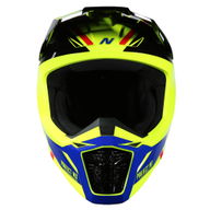MX735 Podium 2 Helmet Black Yellow Blue Red