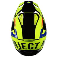 MX735 Podium 2 Helmet Black Yellow Blue Red