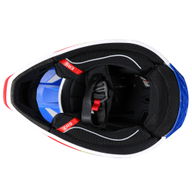 MX735 Podium 2 Helmet Blue White Red Yellow
