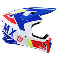 MX735 Podium 2 Helmet Blue White Red Yellow