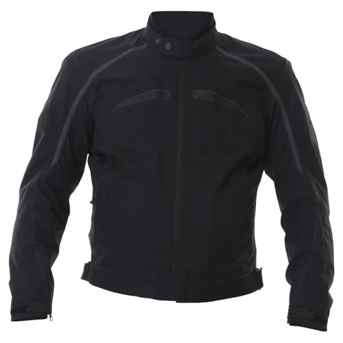 IXS Markab Mens Black Textile Motorcycle Jacket Front                                                                                                                                                                                                          