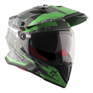 X-Cross Adventure Helmet Gloss Flash Cool Grey Green