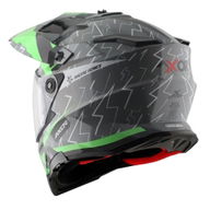 X-Cross Adventure Helmet Gloss Flash Cool Grey Green