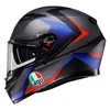 AGV AGV K3 Helmet ECE 22.06 Striga Matt Black Blue Red - Thumbnail 3