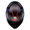 AGV AGV K3 Helmet ECE 22.06 Striga Matt Black Blue Red - Thumbnail 5