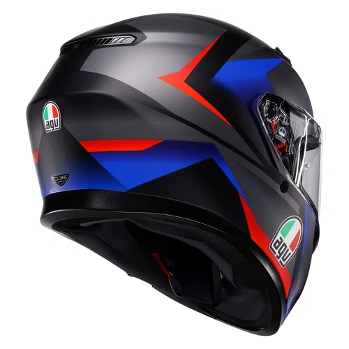 AGV AGV K3 Helmet ECE 22.06 Striga Matt Black Blue Red
