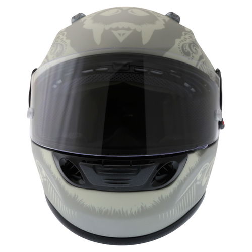 Dainese Performance Fear Silver White Helmet Front                                                                                                                                                                                                             