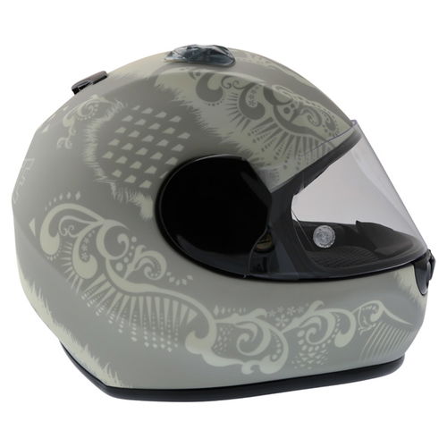 Dainese Performance Fear Silver White Helmet Right Side                                                                                                                                                                                                        