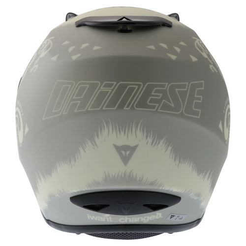 Dainese Performance Fear Silver White Helmet Back                                                                                                                                                                                                              