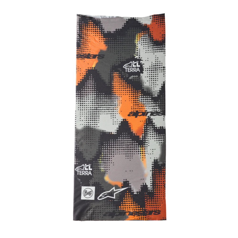 Buff Nazca Neck Tube Grey Camo Orange Fluo