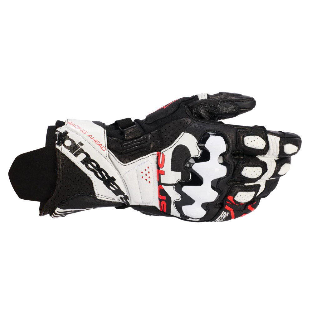 GP Plus R V3 Gloves Black White Red Fluo