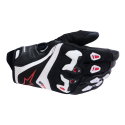 SP-R Pro Gloves Black White Bright Red