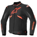 T-GP R V3 Drystar Jacket Black Red Fluo White
