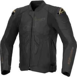 Alpinestars Dusk Leather Jacket Black Laser